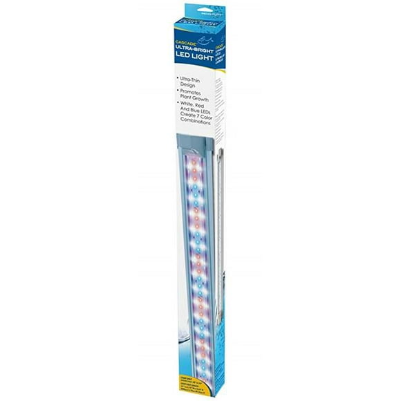 Penn-Plax Ultra-Bright LED Aquarium Lights, Extendable 28" LED Lights - 34", with Red, Blue, White Remote Control Operated, for Larger Fish Tanks
