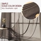 thumbnail image 3 of RHAFAYRE Transparent voile curtain 150x250cm Curtains with semi-transparent eyelets Modern living room Window Home Decorations Bedroom Kitchen Balcony Bovindo Light, Brown 2 pieces, 3 of 5