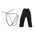 thumbnail image 2 of Pantalones de muñeca masculina 1/18, mini pantalón largo de pierna ancha, deportes atléticos, pantalones de figura masculina, disfraz para figuras de negro, 2 of 7