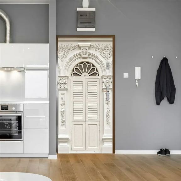 Multiple Modern Landscapes D Door Sticker PVC Waterproof DIY Self-adhesive Wallpaper Home Design r M