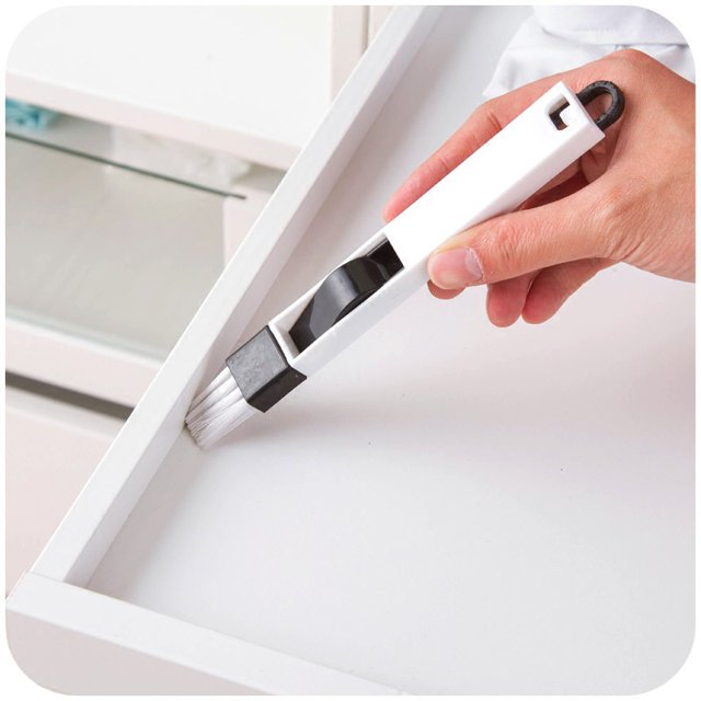 mini recogedor y escoba, cepillo para polvo extraíble para escritorio, ventana, teclado TUNC Sencillez