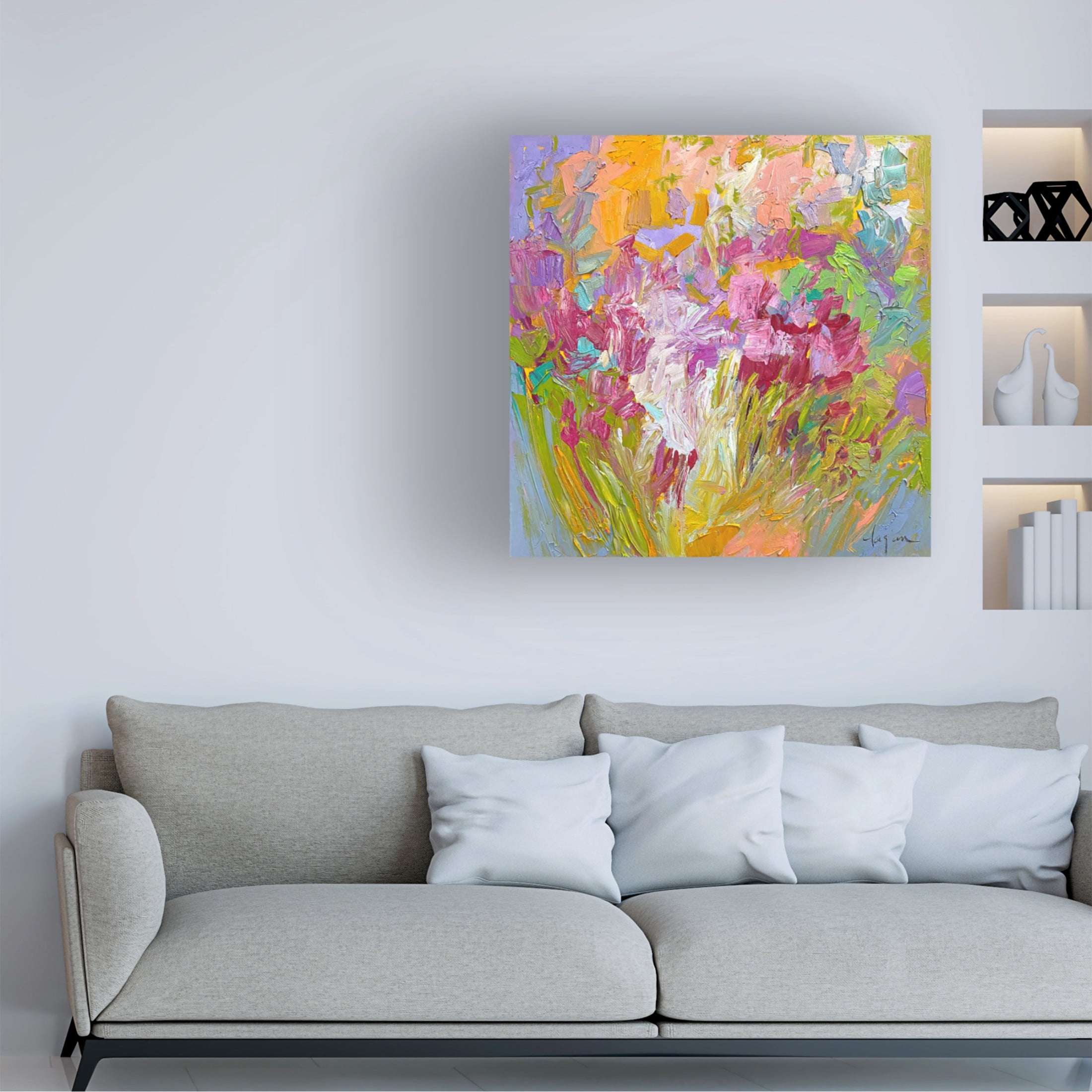 Canvas Wall Art - Dorothy Fagan 'Hum Along With Me' Wall Art for Living Room, Bedroom, or Office Décor by Trademark Fine Art - 24 x 24 Inches