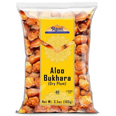 Rani Aloo Bukhara (Dry Plum) 3.5oz (100g) ~ All Natural | Salt Free | Vegan | Gluten Friendly | NON-GMO | Kosher | Indian Origin