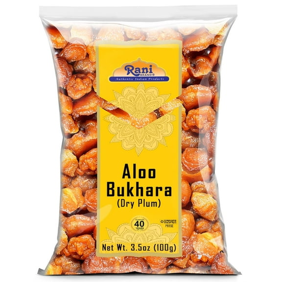 Rani Aloo Bukhara (Dry Plum) 3.5oz (100g) ~ All Natural | Salt Free | Vegan | Gluten Friendly | NON-GMO | Kosher | Indian Origin