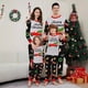 thumbnail image 2 of Conjunto navideño para padres e hijos, Estados Unidos, árbol de Navidad, estampado de coche, vestido de casa, cuello redondo, corbata, pantalones de manga larga, pijama, 2 of 4