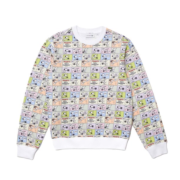 Lacoste X Peanuts Snoopy Crew Neck Organic Cotton Unisex Sweatshirt