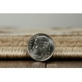 thumbnail image 6 of Milan Tybee Ivory Brown Area Rug 100% Polypropylene Modern Abstract Design 5x8, 6 of 6
