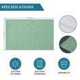thumbnail image 6 of Grass Green Placemats Set of 6, Rustic Farmhouse Solid Color Washable Wipeable Table Mats for Dining Tables, Indoor Outdoor Kitchen Place Mats for Holiday Party Table Decor, 6 of 9