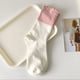 thumbnail image 1 of Nvzi 6 Pairs Women's Thin Cotton Socks,Soft Cotton Bootie Socks Women Above Ankle Crew Socks (Light Pink), 1 of 2