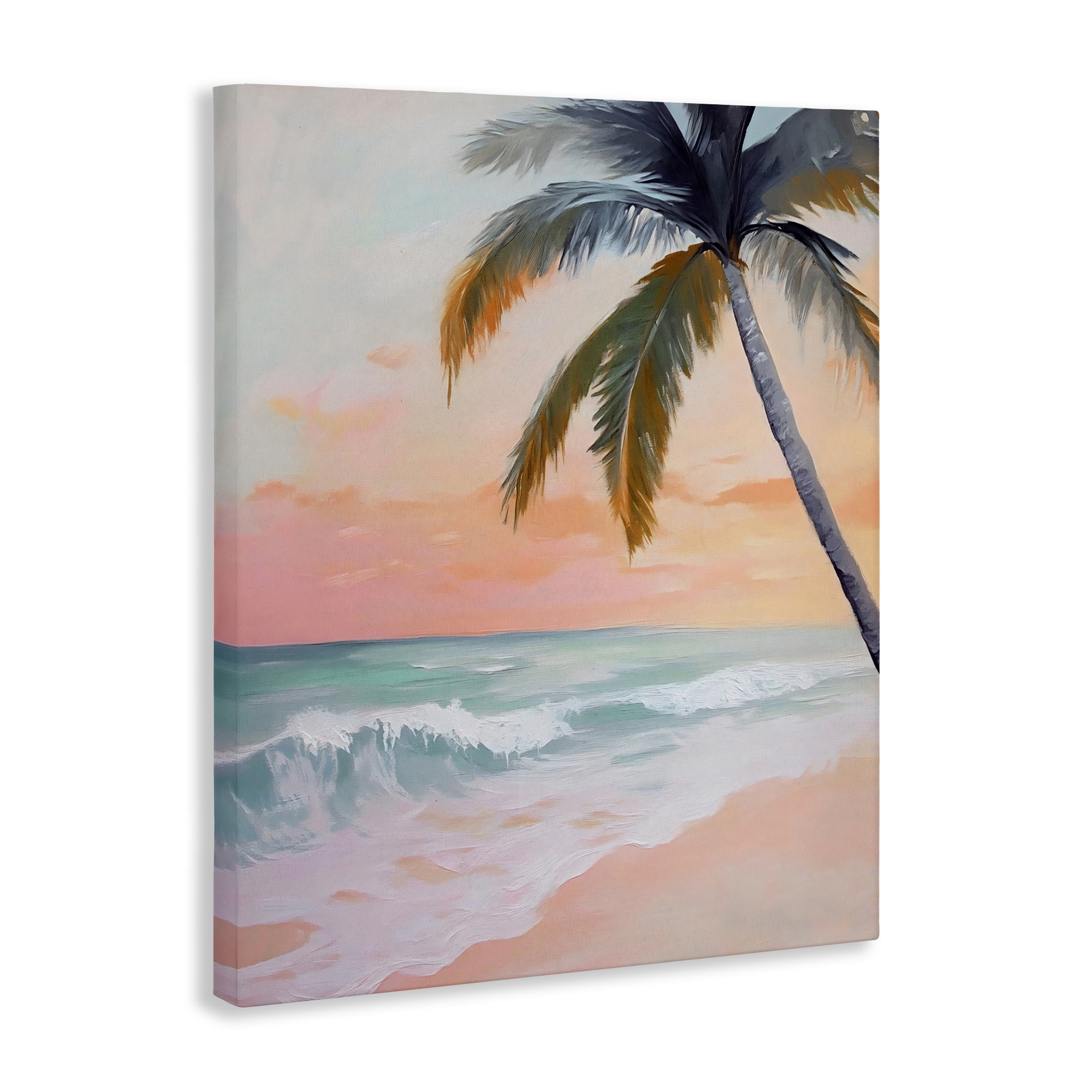 Stupell Industries Tranquil Sunset & Beach Palm Canvas Wall Art, design by Creative Studio