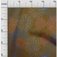 thumbnail image 2 of oneOone Georgette Viscose Brown Fabric Halloween Craft Projects Decor Fabric Printed By The Yard 42 Inch Wide, 2 of 4