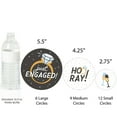 thumbnail image 3 of Big Dot of Happiness Just Engaged - Black and White - Engagement Party Giant Circle Confetti - Party Decorations - Large Confetti 27 Count, 3 of 7