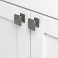 thumbnail image 3 of GlideRite 1-1/4 in. Domed Convex Square Cabinet Knob, Graphite Gray - 5740-GPH, 1 Pack, 3 of 4