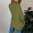 thumbnail image 3 of Fuzzy Knit Sweaters Womens Solid Color Oversized Cardigan Pocket Long Sleeve Coats Open Front Sweater, 3 of 4