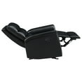 thumbnail image 4 of Benzara Glider Recliner with Channel Tufted Back, Black, 4 of 5