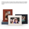 thumbnail image 4 of 4x6 Inch Leather Picture Frame, Photo Frame for Rustic Home Decor Unique Texture Photo Picture Tabletop Wall Mount Horizontal Vertical Display, 4 of 7