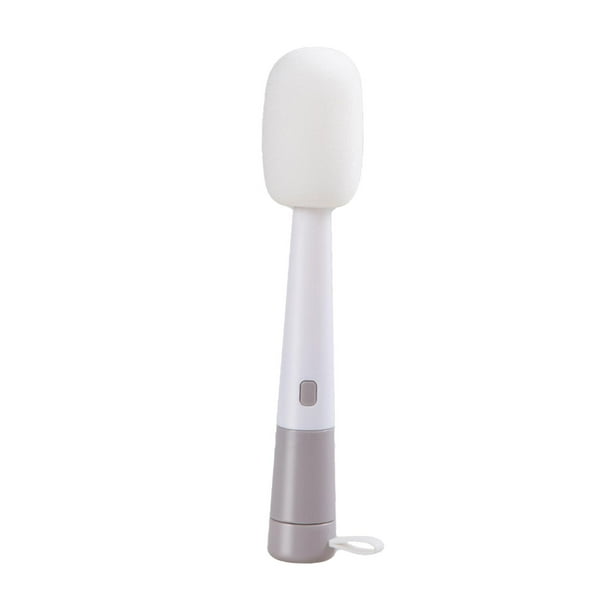 Cepillo para botellas, cepillo para tazas, herramientas de limpieza para el hogar, utensilios de cocina multifuncionales blanco gris