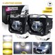 thumbnail image 3 of 2 focos LED para motocicleta, luces antiniebla para conducción de motocicleta, color blanco, 3 of 8