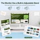 thumbnail image 4 of Monitor Laptop con Soporte, Monitor para Laptop de 15.6" 1080P FHD USB C HDMI Pantalla Externa para Mac Phone Xbox Switch, Blanco, 4 of 9