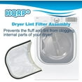 thumbnail image 4 of HQRP 2-Pack Dryer Lint Filter for LG RV1306AT RV1306BT RN1306AT RN1306BT RV1304A RV1304B RV1307B, 4 of 8
