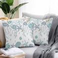 thumbnail image 2 of Turquoise Coastal Throw Pillow Covers 26x26 Inch Set of 2, Summer Beach Coral Shell Starfish Ocean Waterproof Outdoor Pillow Covers, Decorative Cushion Pillowcases for Couch, Sofa, Bed, Garden, Patio, 2 of 9