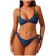 thumbnail image 1 of Traje de baño para mujer, bikini de tirantes sin espalda de color liso para mujer, trajes de baño para mujer, conjuntos de bikini para mujer, trajes de baño de bikini para mujer, 1 of 3