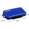 thumbnail image 2 of Memory Card Case Holder, Memory Card Hard Protector Case Professional Water-Resistant Anti-Shock Compact Camera Card Hard Storage Box for 8 SD Cards 4 CF Cards 12 Micro SD/TF Cards (Blue), 2 of 5