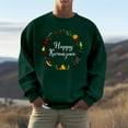 thumbnail image 2 of Men And Women Kwanzaa Fall Fashion Hoodless Pullover Sweatshirt Holiday Logo Print Top Casual Fall Pullover Long Sleeve Crewneck Loose Tops, 2 of 4