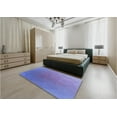 thumbnail image 5 of Ahgly Company Machine Washable Indoor Square Transitional Purple Mimosa Purple Area Rugs, 7' Square, 5 of 7