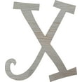 thumbnail image 1 of Unfinished Wood 22'' Curlz Letter X, Wall Hanging Alphabet Craft, 1 of 1