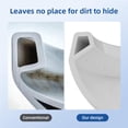 thumbnail image 6 of Huisuilinss Two-Piece Toilet,19"/21" Toilet,Elongated Toilet Round Toilet With Top Dual Flush/Side Flush,Soft Close Seat For Bathrooms, 6 of 7