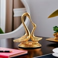 thumbnail image 4 of Swan Pair Showpiece | Pair of Kissing Duck | Swan Showpieces for Home Decor | Showpiece for Office Desk, Living Room, Bedroom | Decorative Accents, Gifting Items | Brass Showpieces- 5 Inch, 4 of 5