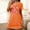 Orange, variant on Generic Nightgowns for Women Cotton Sleep Shirts Womens Nightgown Short Sleeves Print Night Shirts Soft Sleepwear