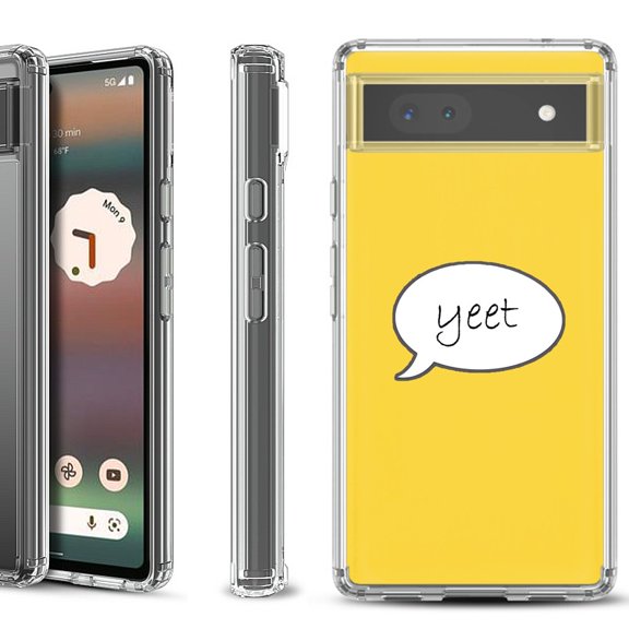 Shockproof Bumper Phone Case for Google Pixel 6a, by OneToughShield ® - Yeet