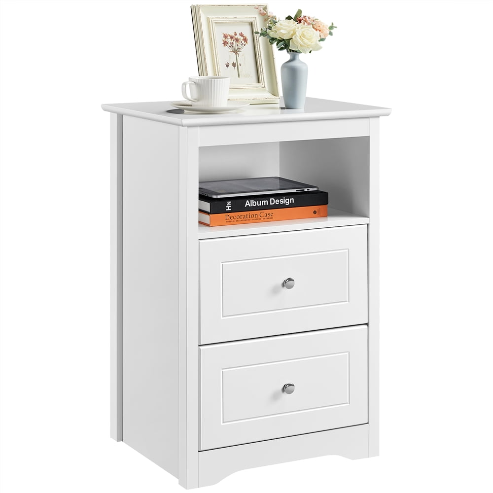 white bedside table walmart