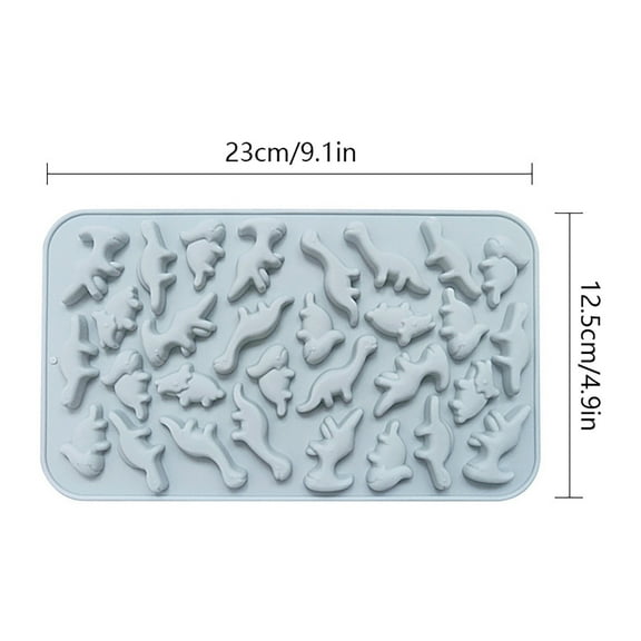 Clearout Kitchen Supplies:Small Dinosaur Silicone Cookie Cutter Blue Small Dinosaur Silicone Biscuits Mold Jurassics Theme Various Shapes, 1 Small Dinosaur Silicone Cookie Cutter, By Relocy