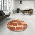 thumbnail image 3 of Ahgly Company Indoor Rectangle Contemporary Orange Red Abstract Area Rugs, 5' x 7', 3 of 6