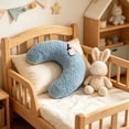 thumbnail image 6 of U-Shape Calming Pillow for Pets,Soft Fluffy Decorative Curved Plush Cushion, 6 of 7