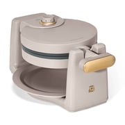 Beautiful Rotating Belgian Waffle Maker, Porcini Taupe by Drew Barrymore