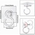 thumbnail image 2 of 8-Pack Clear Rotating Hooks, No-Drill Adhesive Wall & Ceiling Hangers for Home Decor and Storage Solutions, 2 of 3