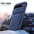 thumbnail image 4 of ELEHOLD Case for Google Pixel 9/9pro, Shockproof Anti-Scratch Protective Phone Case Slide Camera Lens Cover,Blue, 4 of 6