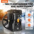 thumbnail image 2 of Air Compressor Pump Head 3HP 5.8CFM @ 90PSI Twin Cylinder Piston Pump Head, 2 of 6