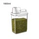 thumbnail image 3 of Kearding Recipiente transparente con gran apertura - Fácil acceso a los alimentos almacenados Tapa hermética Fácil de derribar Grado Organizadores de utensilios de cocina LS0502,LS0502/1800ml 1800ml, 3 of 6
