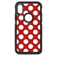 thumbnail image 1 of DistinctInk Custom SKIN / DECAL compatible with OtterBox Commuter for iPhone XS MAX (6.5" Screen) - White & Red Polka Dots, 1 of 5