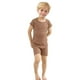 thumbnail image 1 of Odeerbi 6M-7Y Conjunto de Pijama de Verano Para Niños Y Niñas de Punto Elástico Con Camiseta de Manga Corta Y Pantalón Corto de Cintura Alta Conjunto de Pijama de Dos Piezas, 1 of 5