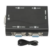 LaMaz VGA Splitter 1 in 4 Out 250MHz 1920x1440 USB Powered HD Video Splitter for Laptop Projector TV