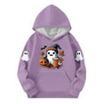 thumbnail image 3 of Favoffer Fall Girls' Graphic Hoodie Long Sleeve Pocketed Sweatshirt Pullover Tops Kids Toddler Warm T-Shirt for Casual Parties Kid to Teen 3-14Y, 3 of 4