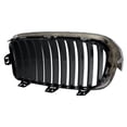 thumbnail image 2 of For BMW 328i/335i 2012 2013 2014 2015 2016 Grille Passenger Side | Inner | Luxury Line | Sedan & Wagon | 11 Bar | Made of Plastic | Black & Chrome Frame | BM1200233 | 51137263482, 104-59517B, 2 of 4