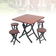 thumbnail image 4 of Miangastore 5 Pcs Mini Maison Table Pliante Chaises Mini Meubles Modèle Accessoires, 4 of 8