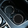 thumbnail image 3 of 2PCS Bling Car Cup Coaster, Bling Car Interior Accessories 2.75 Pulgadas, Rhinestone Antideslizante Insert Coaster Drink Pads, Adecuado para Mayorí Soledad Posavasos Bling Car, 3 of 9
